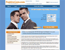 Tablet Screenshot of positivegays.com